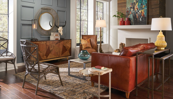 Wildwood Olmsted Oak Floor Lamp With Wisteria-Inspired Design, 70" Tall Ambient Lighting For Living Spaces Brown 23379