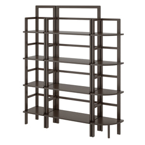Winsome Wood Aiden 3-piece Solid Wood Baker's Rack Set In Rich Coffee Finish – Stylish Kitchen & Storage Solution Coffee Solid Wood 23388-winsome-wood