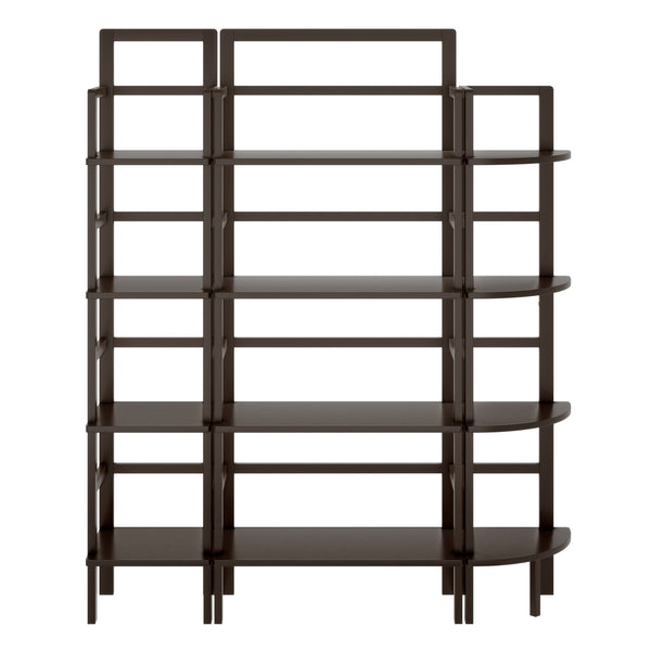 Winsome Wood Aiden 3-piece Solid Wood Baker's Rack Set In Rich Coffee Finish – Stylish Kitchen & Storage Solution Coffee Solid Wood 23388-winsome-wood