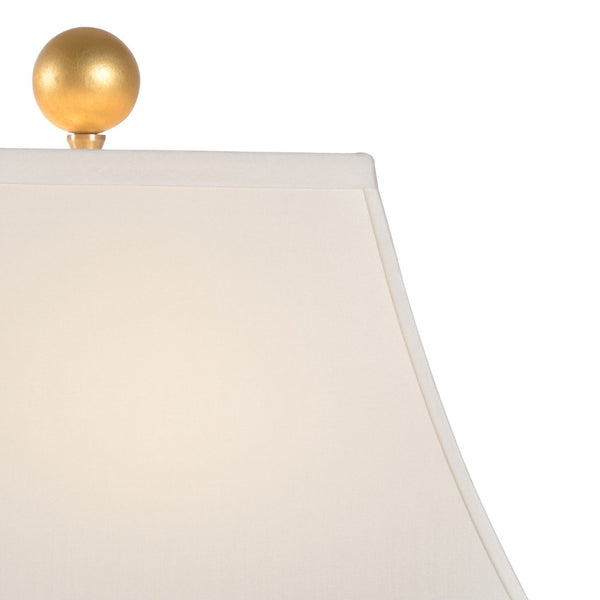 Wildwood Inkwell Myrtle Glazed Table Lamp With Antique Gold Leaf Accents — Vintage-Inspired Ceramic Desk Light 23389