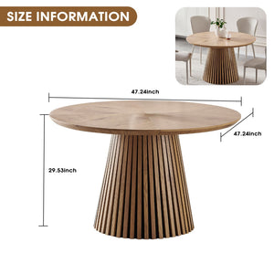 English Elm Wooden Oval Dining Table - Modern Multi-Functional Kitchen Table For Family Gatherings & Compact Spaces W3590P355173-GIGA