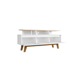 Manhattan Comfort Yonkers Mid-Century Modern TV Stand White 233BMC6