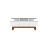 Manhattan Comfort Yonkers Mid-Century Modern TV Stand White 233BMC6