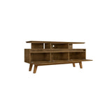 Manhattan Comfort Yonkers Mid-Century Modern TV Stand Rustic Brown 233BMC9