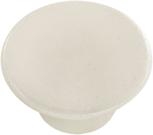 Meridian Furniture Emara Sculptural Concrete Fiberglass Round Coffee Table for Indoor Outdoor Use 233Cream-CT12