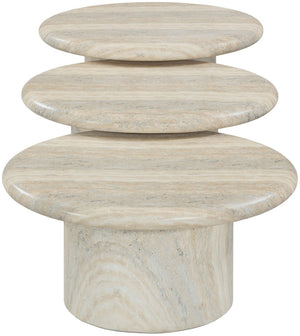 Meridian Furniture Emara Travertine Finish Concrete Fiberglass 3 Piece Indoor Outdoor Coffee Table Set 233Travertine-CT-3PC