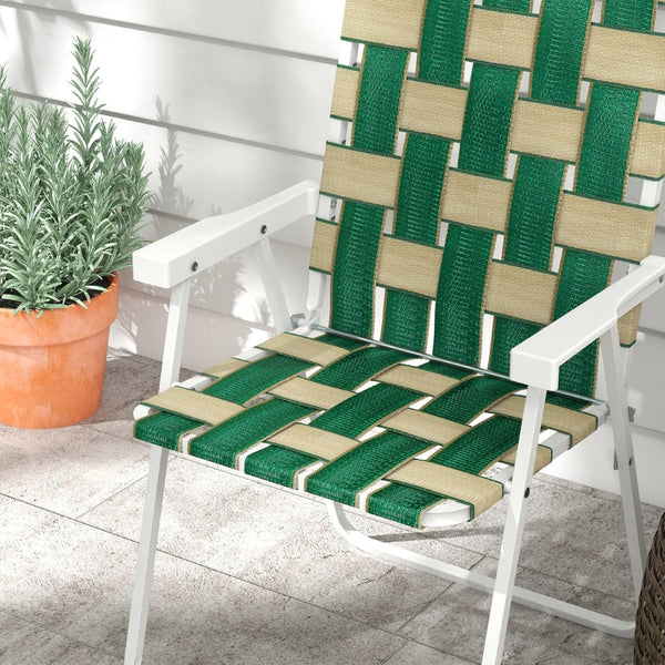 English Elm Outsunny Set Of 2 Portable Folding Chairs - Comfortable Outdoor Seating For Camping, Beach & More! W2225P174090-GIGA