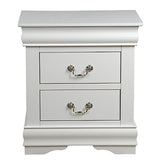 English Elm White 2-Drawer Nightstand