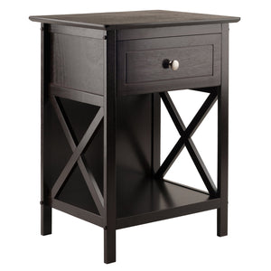 Winsome Wood Xylia Accent Table - Stylish Nightstand With Storage Drawer And Lower Shelf For Home Office & Living Room Coffee Solid ,Composite Wood 23419-winsome-wood