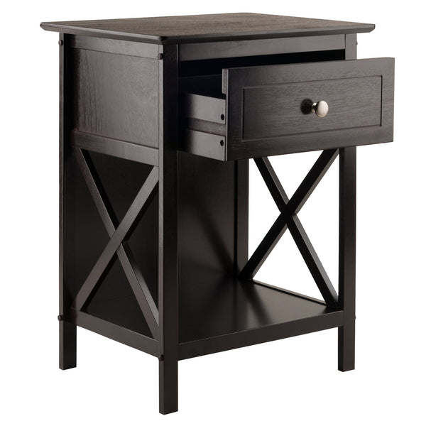 Winsome Wood Xylia Accent Table - Stylish Nightstand With Storage Drawer And Lower Shelf For Home Office & Living Room Coffee Solid ,Composite Wood 23419-winsome-wood