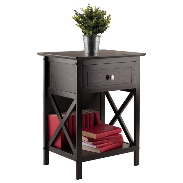 Winsome Wood Xylia Accent Table - Stylish Nightstand With Storage Drawer And Lower Shelf For Home Office & Living Room Coffee Solid ,Composite Wood 23419-winsome-wood