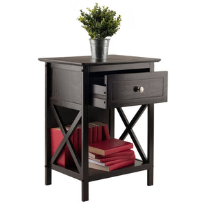 Winsome Wood Xylia Accent Table - Stylish Nightstand With Storage Drawer And Lower Shelf For Home Office & Living Room Coffee Solid ,Composite Wood 23419-winsome-wood