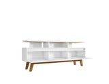 Manhattan Comfort Yonkers Mid-Century Modern TV Stand White 234BMC6