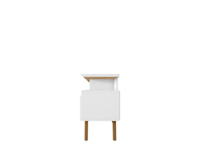 Manhattan Comfort Yonkers Mid-Century Modern TV Stand White 234BMC6