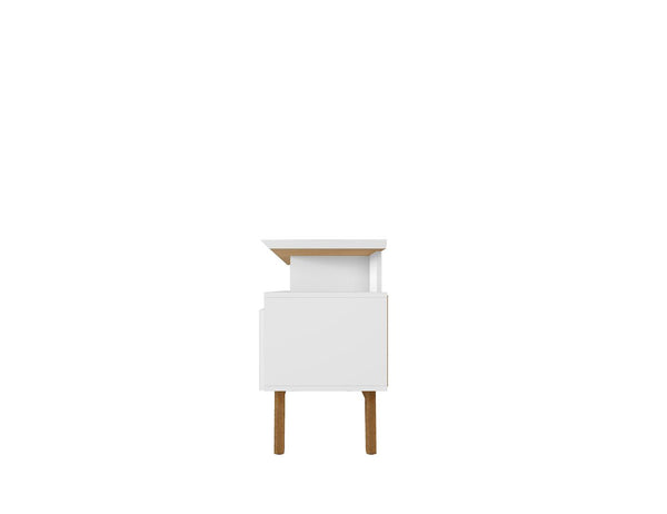 Manhattan Comfort Yonkers Mid-Century Modern TV Stand White 234BMC6