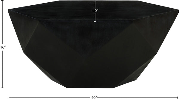 Diamante Black Coffee Table 234Black-CT Meridian Furniture