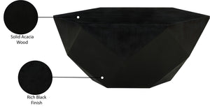 Diamante Black Coffee Table 234Black-CT Meridian Furniture