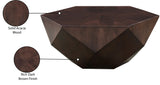 Diamante Brown Coffee Table 234Brown-CT Meridian Furniture