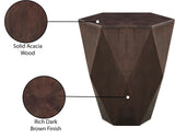 Diamante Brown End Table 234Brown-ET Meridian Furniture