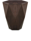 Diamante Brown End Table 234Brown-ET Meridian Furniture