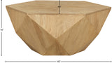 Diamante Oak Coffee Table 234Oak-CT Meridian Furniture