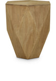 Diamante Oak End Table 234Oak-ET Meridian Furniture