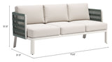 Bridgehampton Sofa White 704045 Zuo Modern