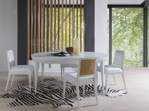 Lexington Artistica Home Marcel Contemporary Round Dining Table With Unique Inverno Finish And Extendable Leaf For Style Inverno Wood 2350-870