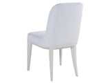 Lexington Artistica Home Marcel Upholstered Dining Side Chair - Contemporary Mahogany Design With Soft Aspen White Fabric Finish Inverno Wood 2350-880-01