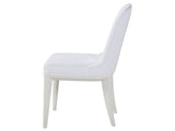 Lexington Artistica Home Marcel Upholstered Dining Side Chair - Contemporary Mahogany Design With Soft Aspen White Fabric Finish Inverno Wood 2350-880-01