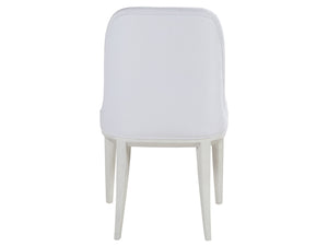 Lexington Artistica Home Marcel Upholstered Dining Side Chair - Contemporary Mahogany Design With Soft Aspen White Fabric Finish Inverno Wood 2350-880-01