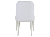 Lexington Artistica Home Marcel Upholstered Dining Side Chair - Contemporary Mahogany Design With Soft Aspen White Fabric Finish Inverno Wood 2350-880-01