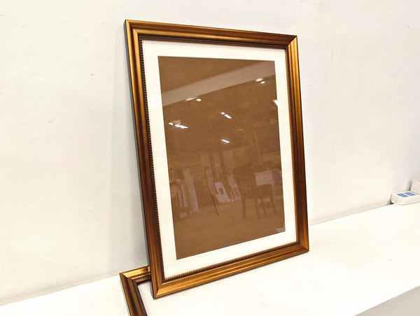 English Elm 18x24 Solid Wood Picture Frame with Replaceable Canvas, Acrylic Glass, Sturdy Backboard for Elegant Wall Decor Gold T3976P383244