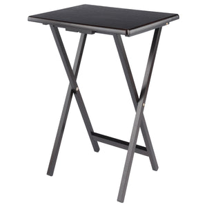 Winsome Wood Adriel 5-piece Snack Table Set With Rolling Stand - Perfect For Entertaining, Game Nights & Movies! Coffee Solid ,Composite Wood 23522-winsome-wood