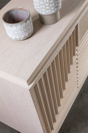 Lexington Artistica Home St Ives Media Console - Contemporary Sandscape Finish With Touch Hardware & Adjustable Shelves Sandrift Wood 2358-907