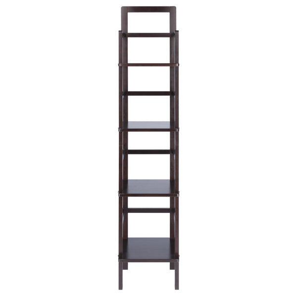 Winsome Wood Aiden Narrow Baker's Rack In Rich Coffee Finish – Stylish Storage Solution For Small Spaces Coffee Solid Wood 23582-winsome-wood