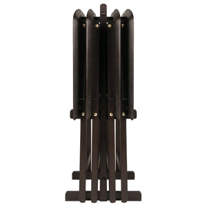 Winsome Wood Anila 5-piece Snack Table Set In Coffee - Stylish, Foldable Design For Easy Entertaining Anywhere! Coffee Solid ,Composite Wood 23594-winsome-wood