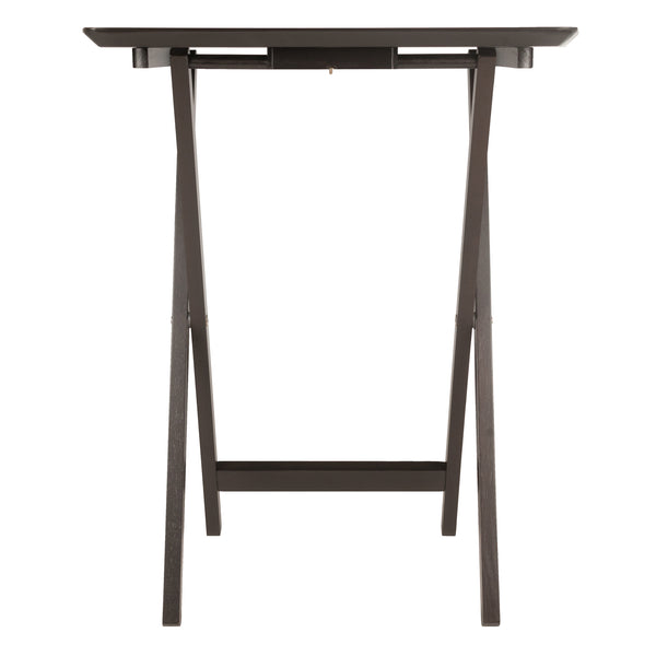 Winsome Wood Anila 5-piece Snack Table Set In Coffee - Stylish, Foldable Design For Easy Entertaining Anywhere! Coffee Solid ,Composite Wood 23594-winsome-wood