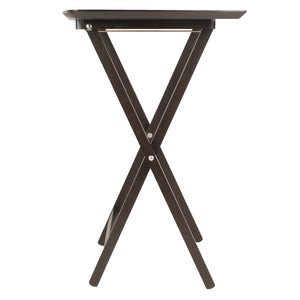 Winsome Wood Anila 5-piece Snack Table Set In Coffee - Stylish, Foldable Design For Easy Entertaining Anywhere! Coffee Solid ,Composite Wood 23594-winsome-wood