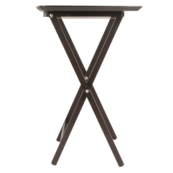 Winsome Wood Anila 5-piece Snack Table Set In Coffee - Stylish, Foldable Design For Easy Entertaining Anywhere! Coffee Solid ,Composite Wood 23594-winsome-wood