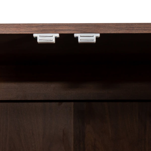 English Elm Pantry Tall Cabinet with 2 Doors & 3 Adjustable Shelves for Versatile Kitchen, Laundry, OfficeStorage W331S00185