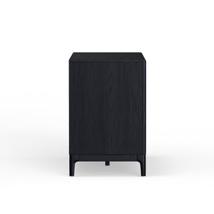 Alpine Furniture June Dresser: Modern Vintage Black Storage Solution With Soft-close Drawers & Elegant Design Vintage Black Mindi Solids & Veneer 2359blk-03-alpine