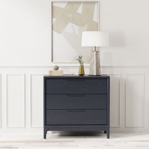 Alpine Furniture June Chest - Vintage Black Storage Solution With Soft-close Drawers And Stylish Design For Bedrooms Vintage Black Mindi Solids & Veneer 2359blk-05-alpine