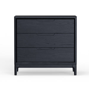 Alpine Furniture June Chest - Vintage Black Storage Solution With Soft-close Drawers And Stylish Design For Bedrooms Vintage Black Mindi Solids & Veneer 2359blk-05-alpine