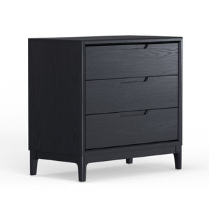 Alpine Furniture June Chest - Vintage Black Storage Solution With Soft-close Drawers And Stylish Design For Bedrooms Vintage Black Mindi Solids & Veneer 2359blk-05-alpine