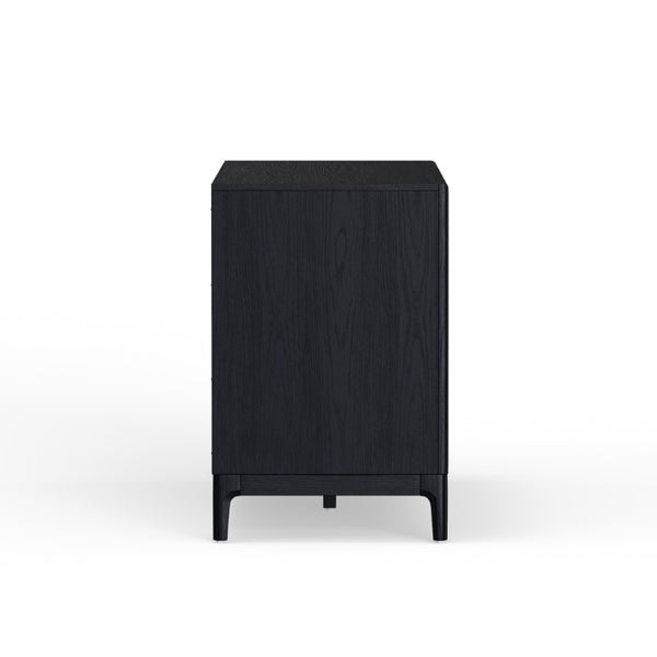Alpine Furniture June 60" Dresser With Soft-Close Drawers And Dovetail Joinery — Minimalist 6-Drawer Storage Console Vintage Black 2359BLK-73