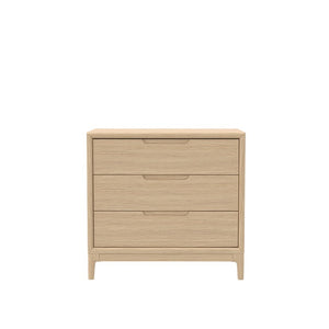Alpine Furniture June Chest With Modern Dovetail Drawers, Soft-Close Glides, Anti-Tip Safety & Minimalist Design Light Oak 2359OAK-05