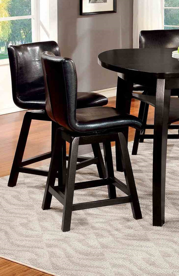 English Elm Contemporary Northall Arm Chair with Sleek Upholstery and Minimalist Profile for Modern Dining Spaces Black 24 L x 23 W x 27 H B2741P409544