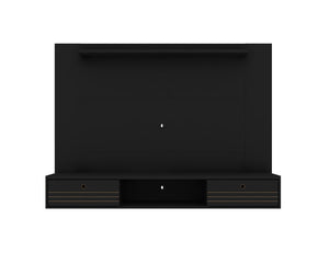 Manhattan Comfort Liberty Mid-Century Modern Floating Entertainment Center Black 235BMC8