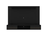 Manhattan Comfort Liberty Mid-Century Modern Floating Entertainment Center Black 235BMC8